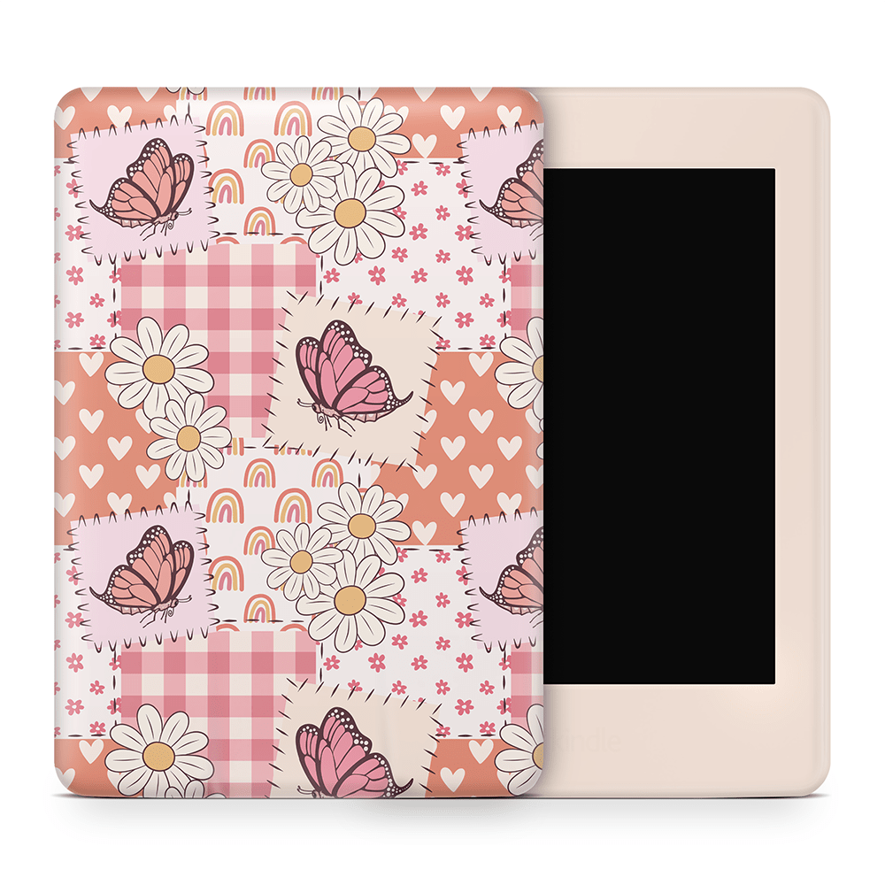Blush Patchwork Amazon Kindle Decal Skins