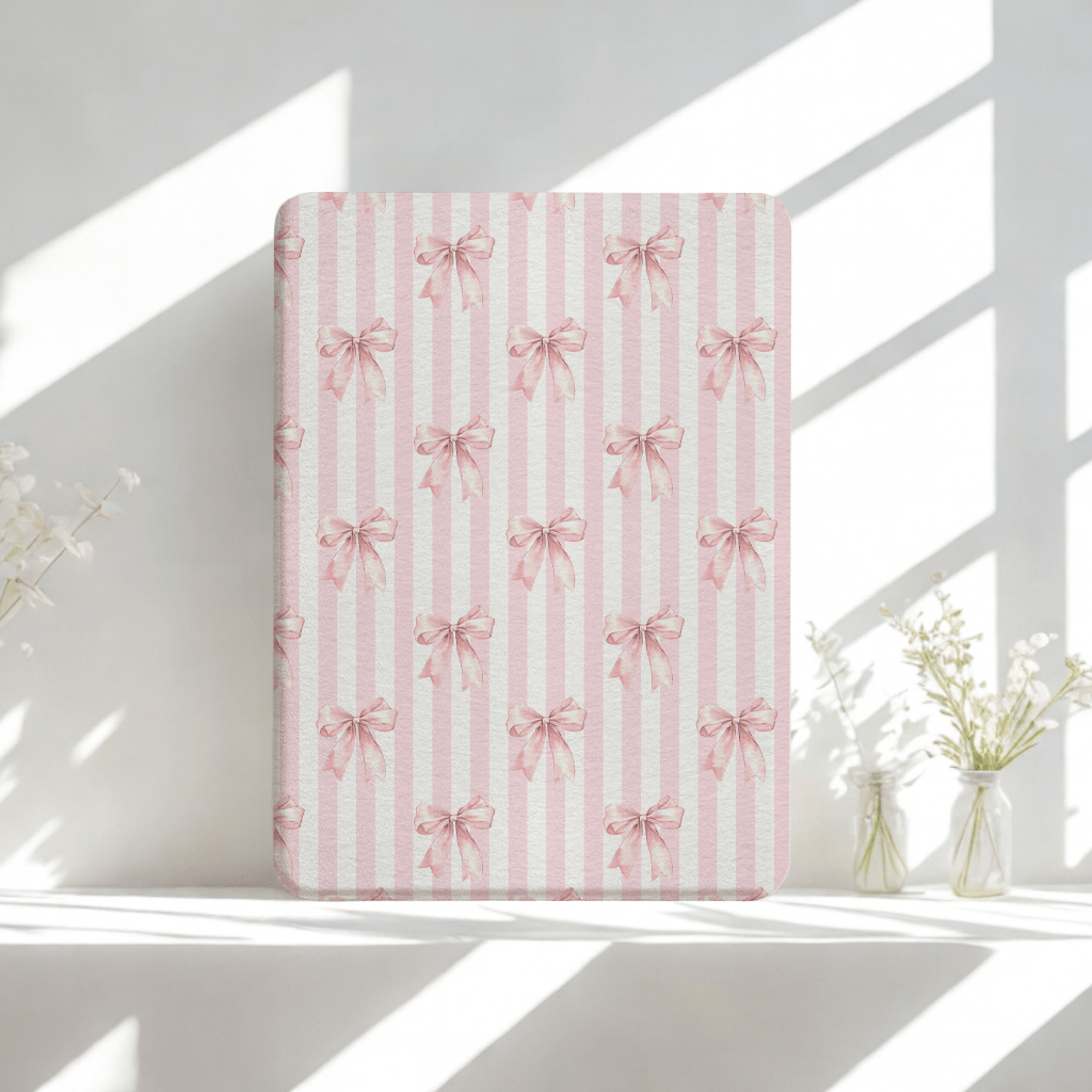 Blush Bows - Lightweight Everyday Kindle Case