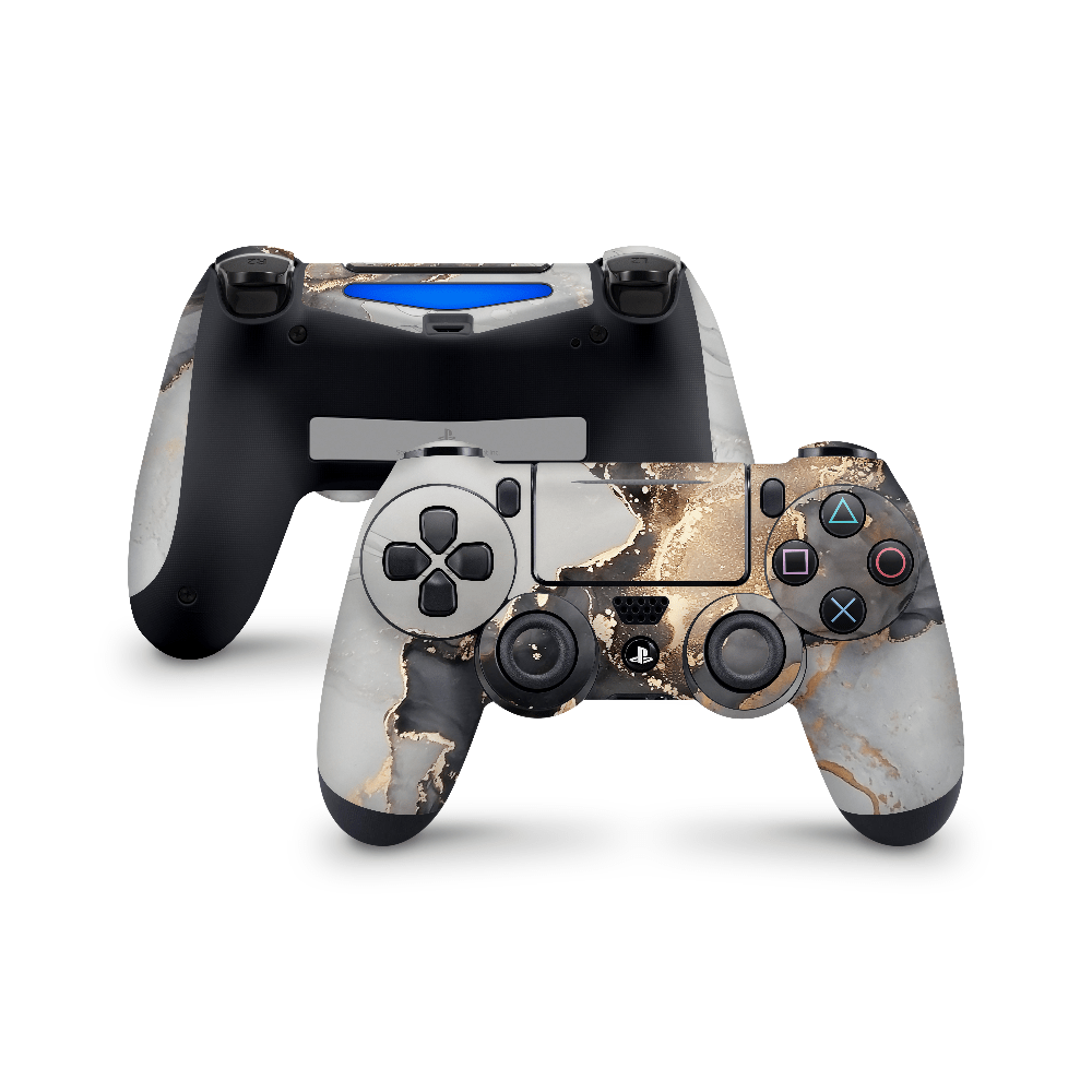 Black Marble PS4 Dualshock Controller Decal Skin