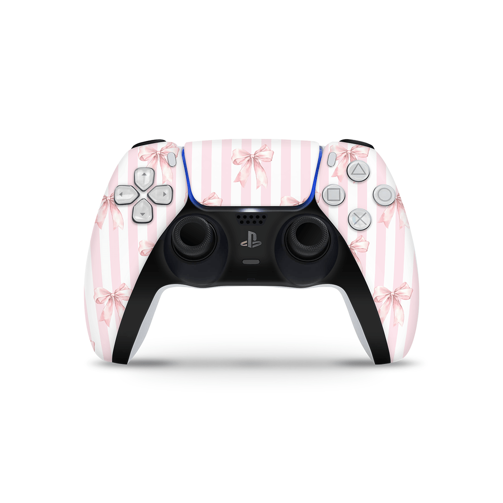 Blush Bows PS5 Controller Decal Skin