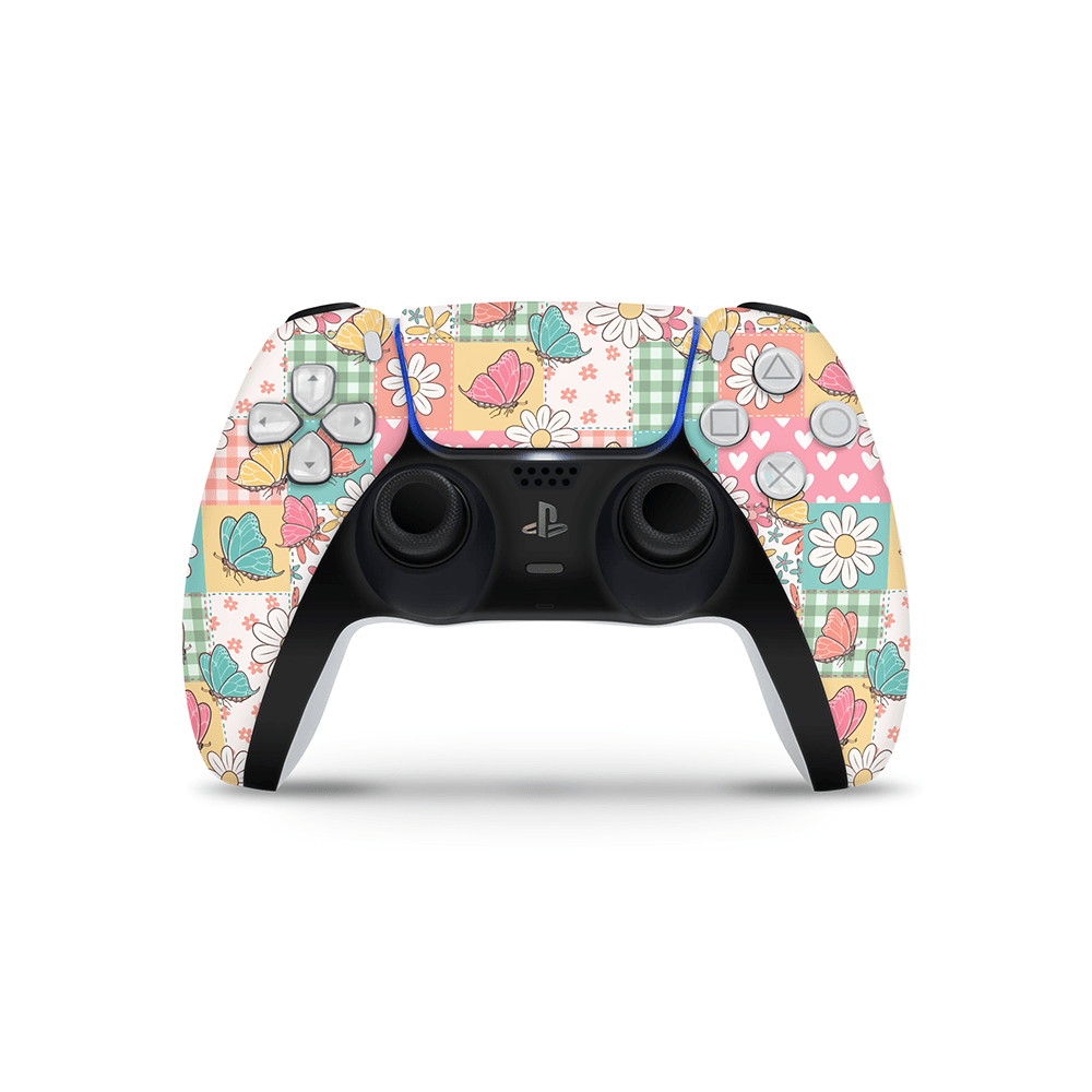 Butterfly Patchwork PS5 Controller Decal Skin