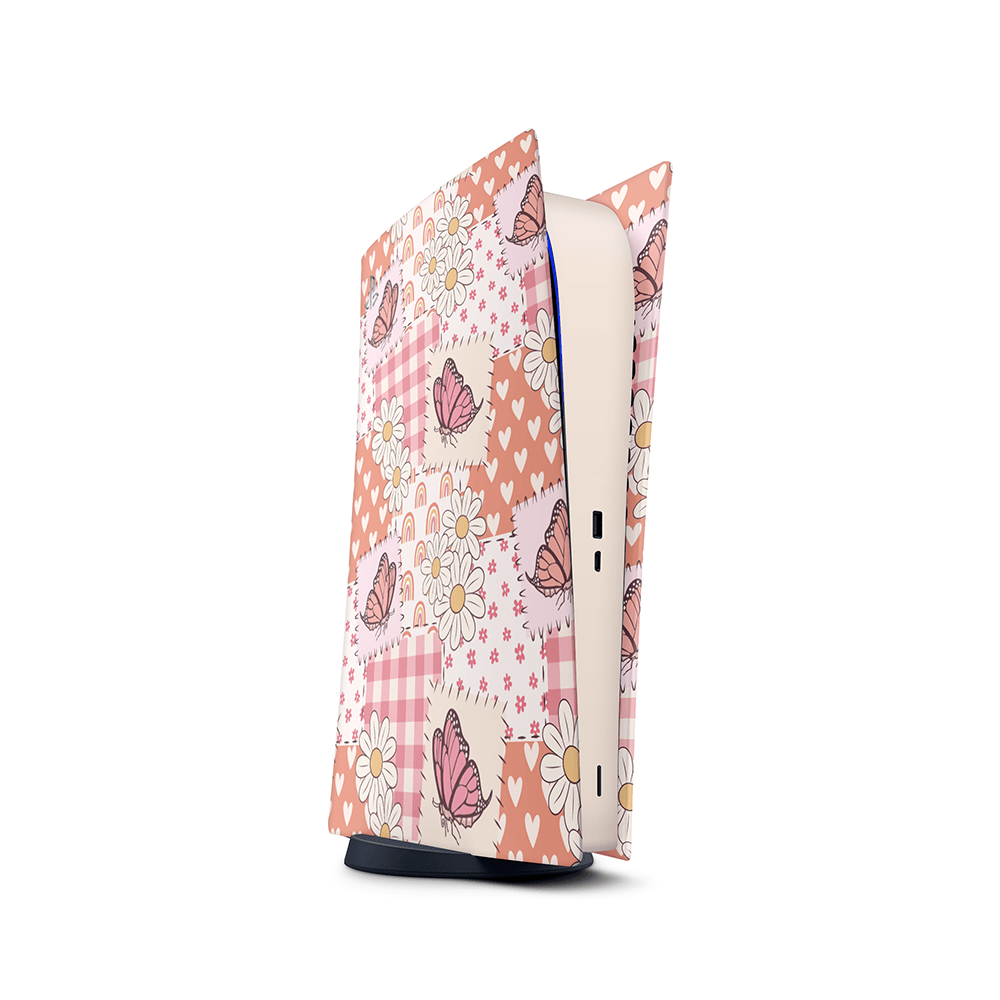 Blush Patchwork PS5 Decal Skins