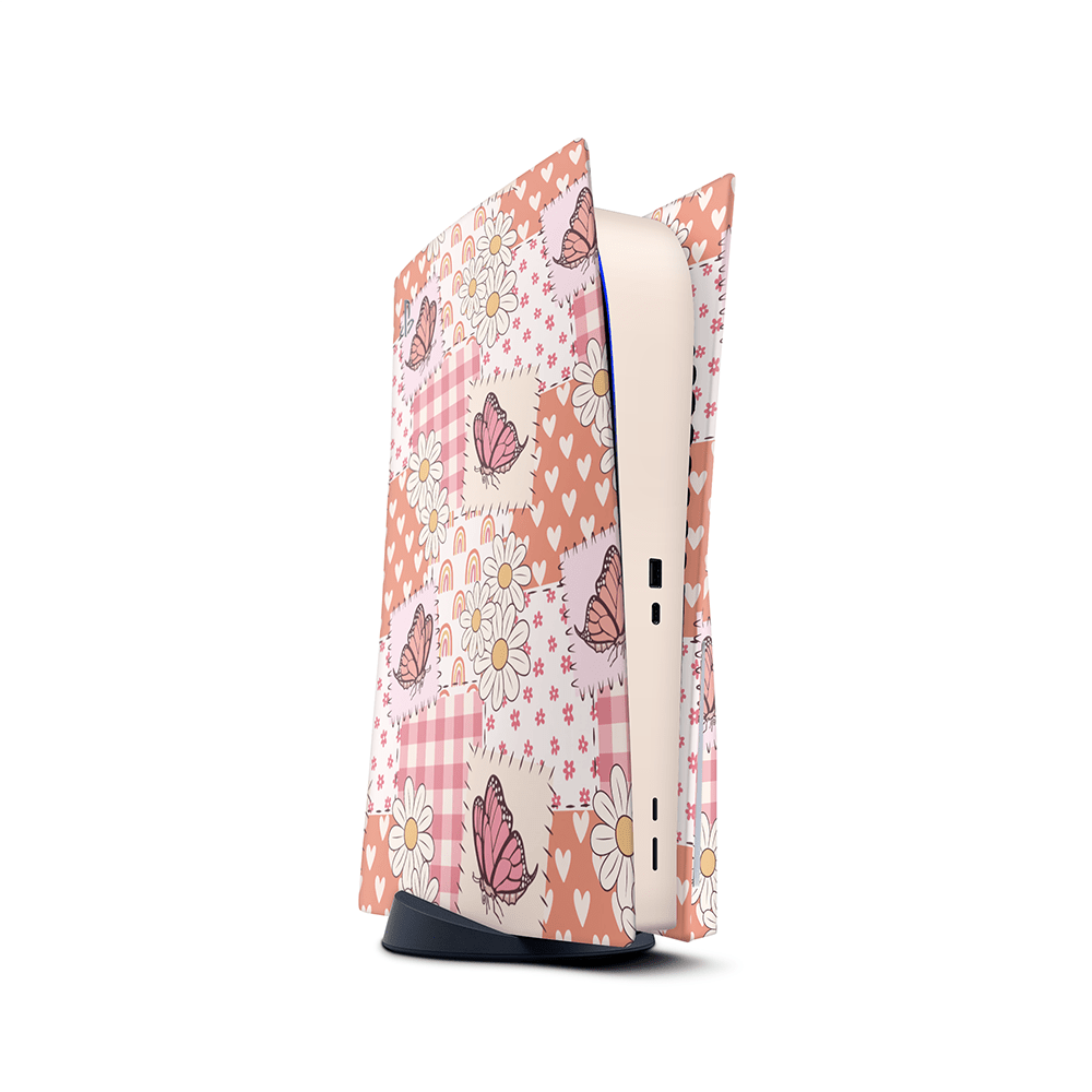 Blush Patchwork PS5 Decal Skins