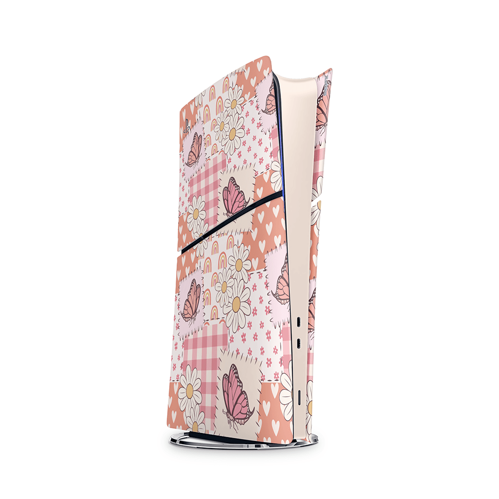 Blush Patchwork PS5 Decal Skins