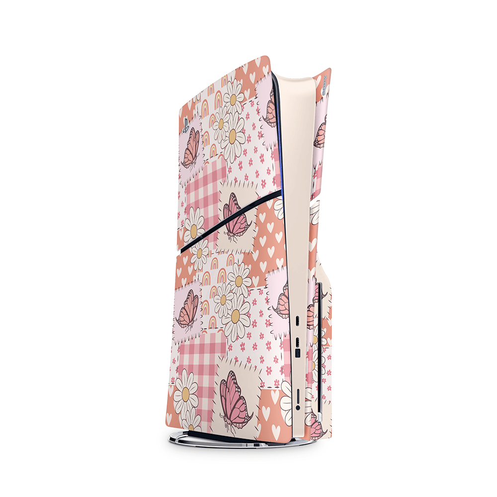 Blush Patchwork PS5 Decal Skins