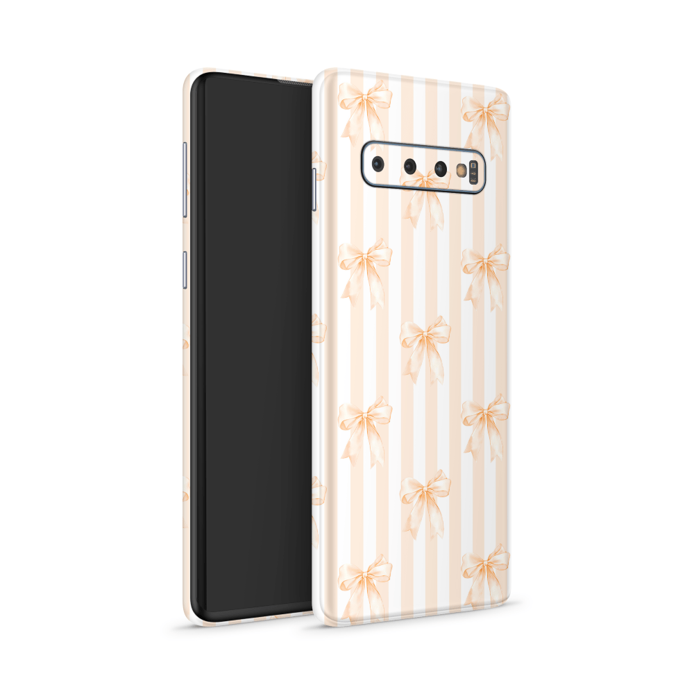 Apricot Bows Samsung Galaxy S Decal Skins