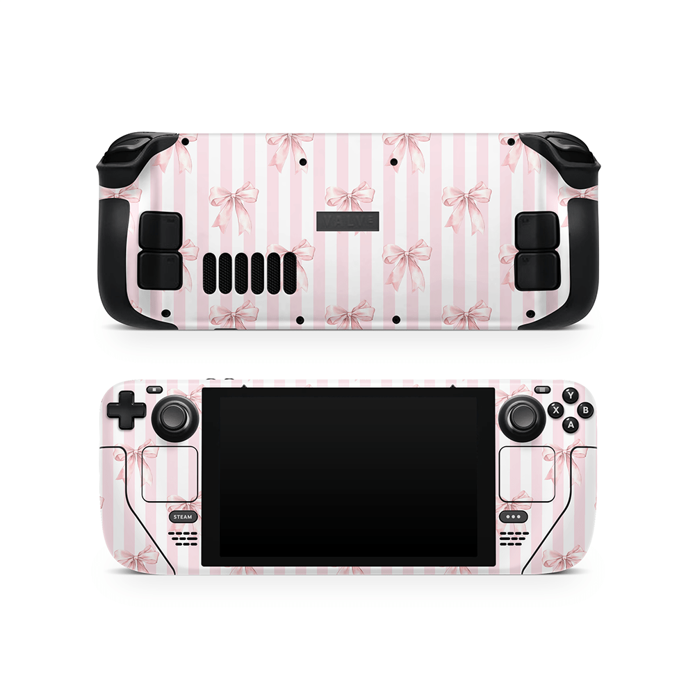 Blush Bows Steam Deck LCD / OLED Decal Skin