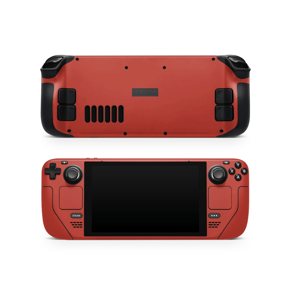 Cherry Red Steam Deck LCD / OLED Decal Skin