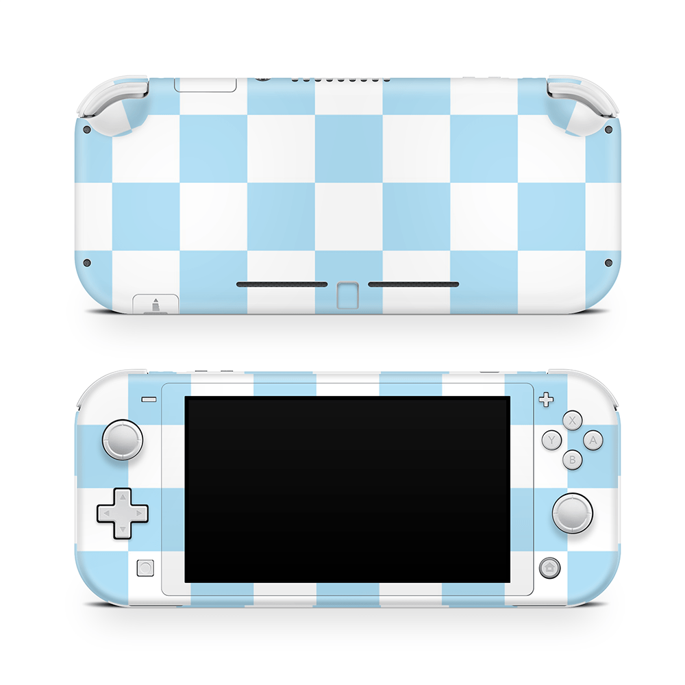 Blueberry Checkered Nintendo Switch Lite Decal Skin
