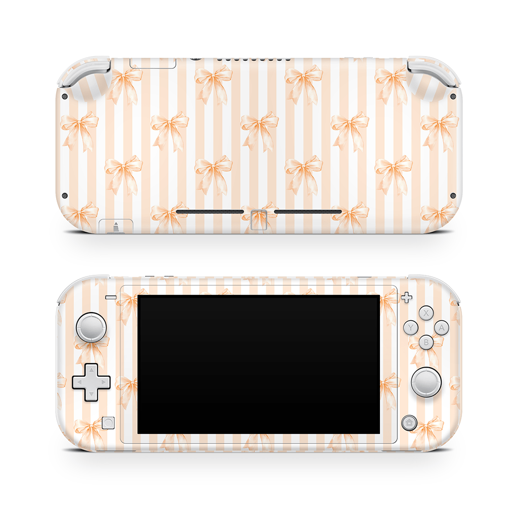 Apricot Bows Nintendo Switch Lite Decal Skin
