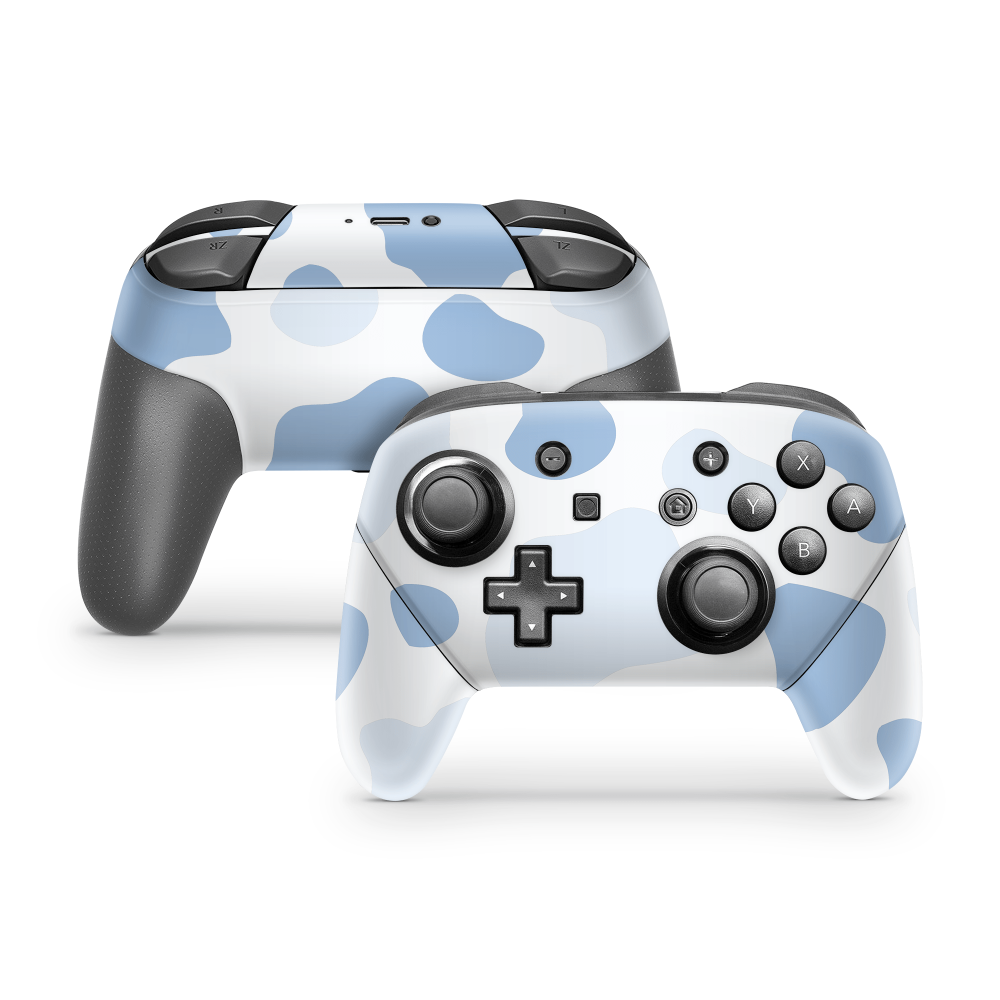 Blueberry Moo Moo Nintendo Switch Pro Controller Decal Skins