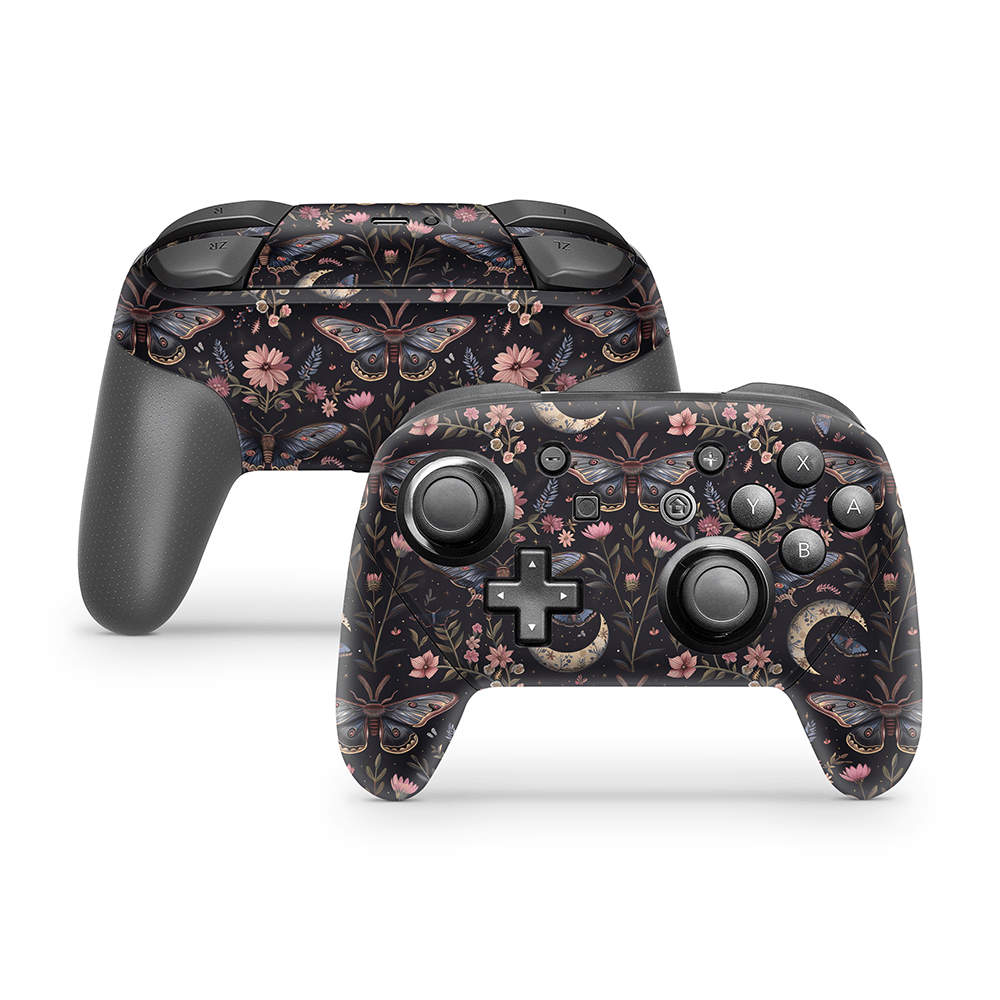 Boho Botanical Nintendo Switch Pro Controller Decal Skins