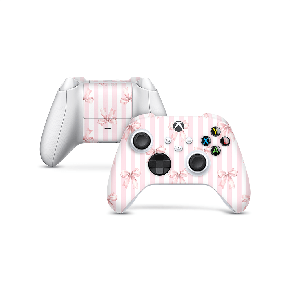 Blush Bows Xbox Series Controller Decal Skin