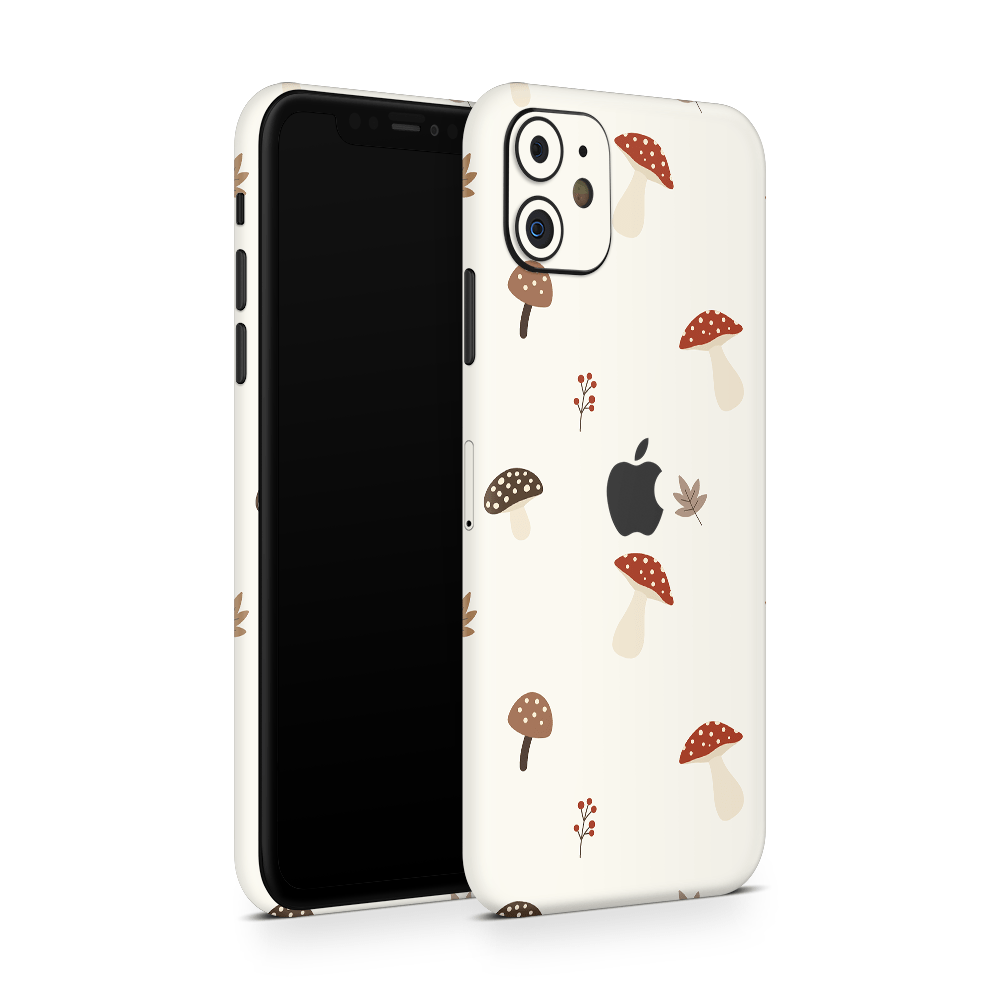 Autumn Mushies Apple iPhone Decal Skins