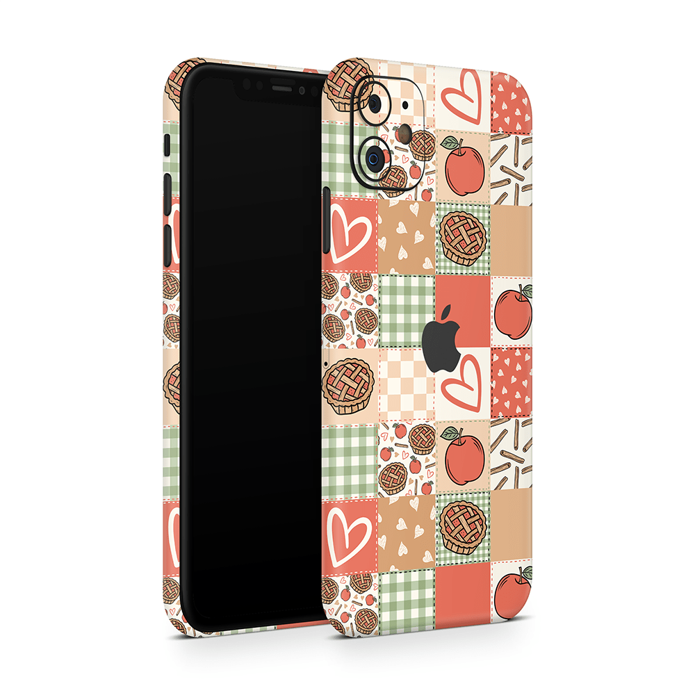 Cozy Pie Patchwork Apple iPhone Decal Skins