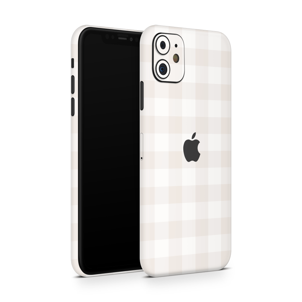 Beige Linen Apple iPhone Decal Skins