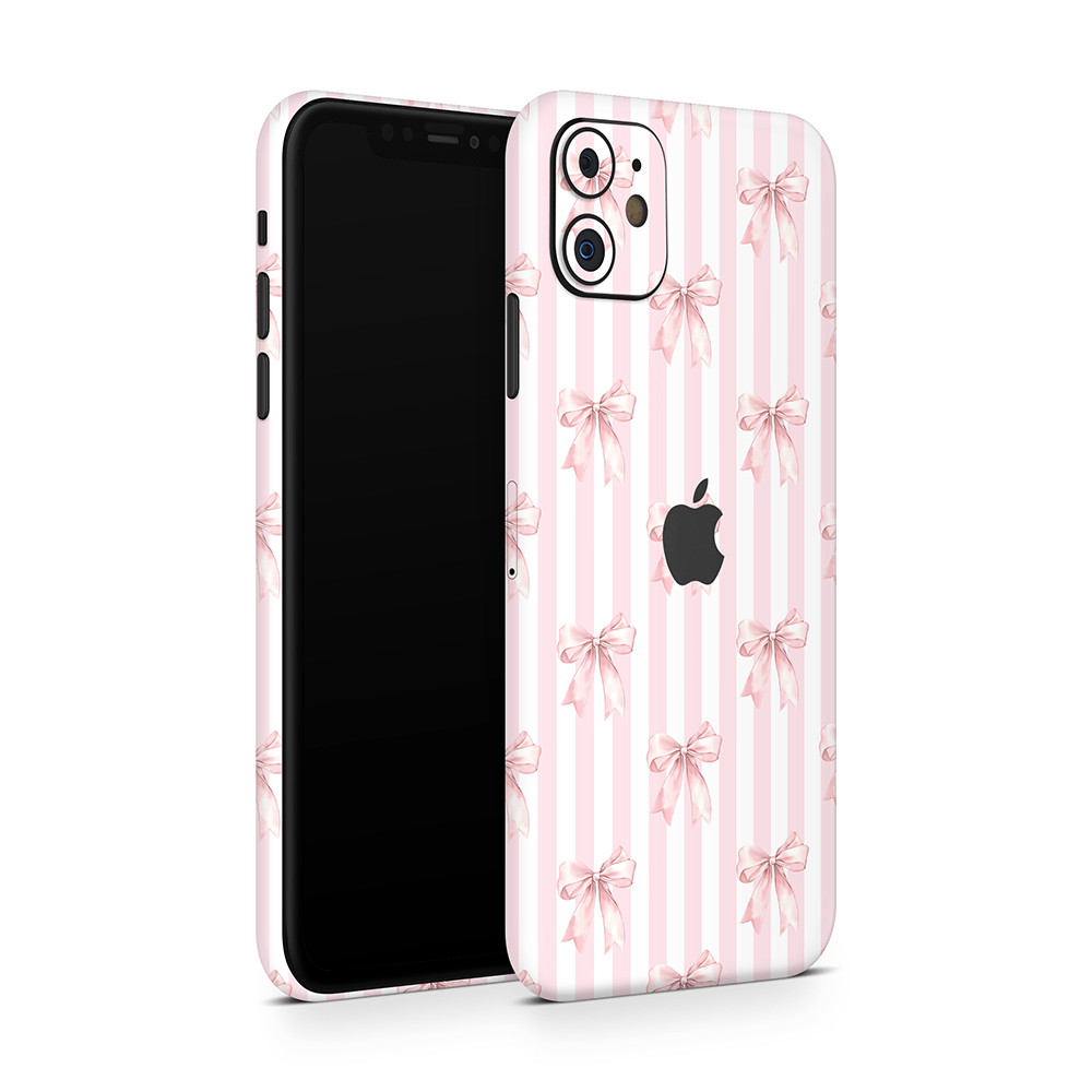 Blush Bows Apple iPhone Decal Skins