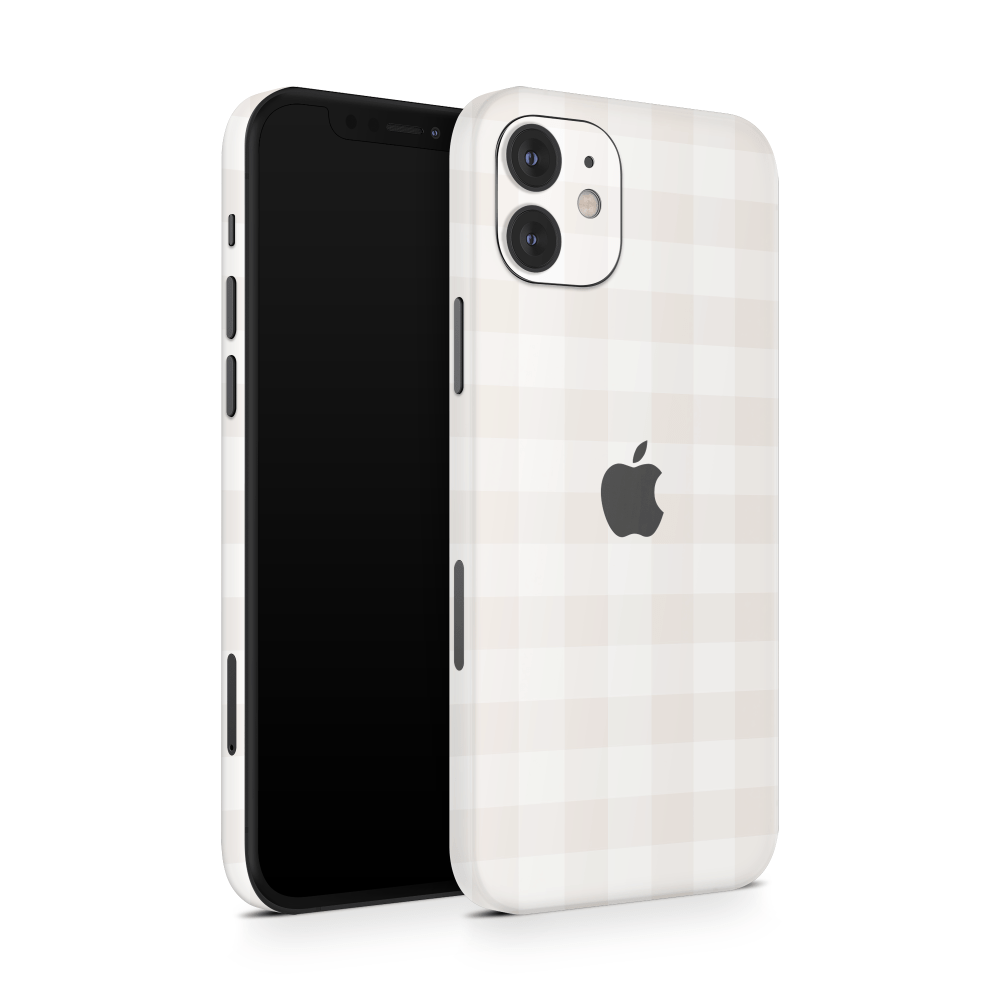 Beige Linen Apple iPhone Decal Skins