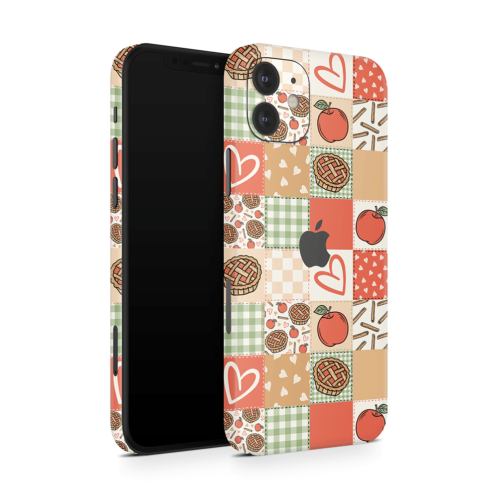 Cozy Pie Patchwork Apple iPhone Decal Skins