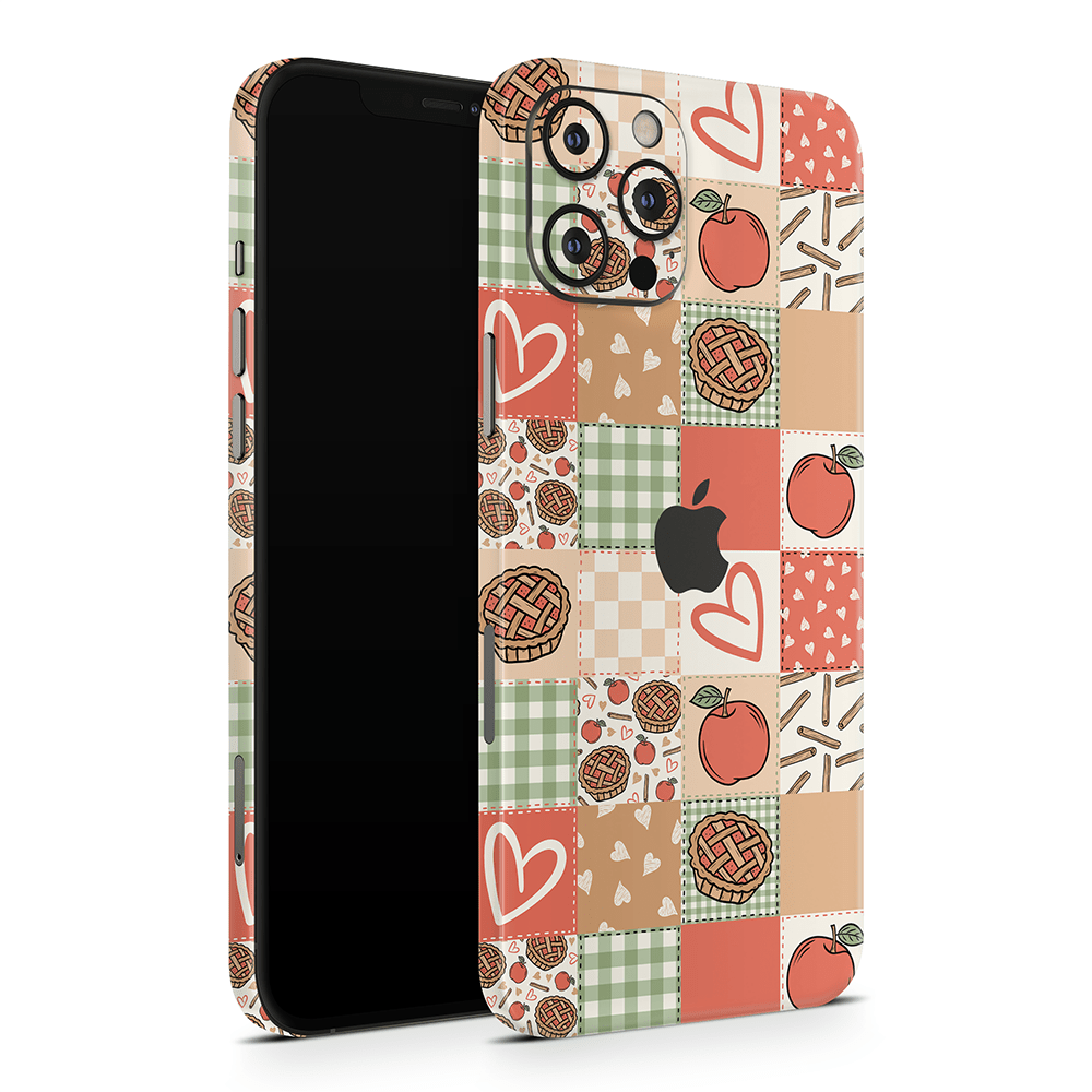 Cozy Pie Patchwork Apple iPhone Decal Skins