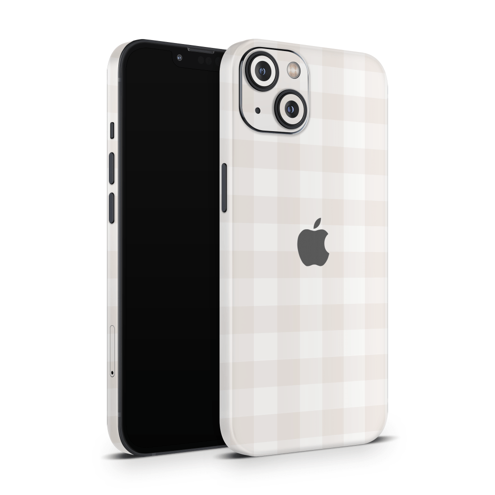 Beige Linen Apple iPhone Decal Skins