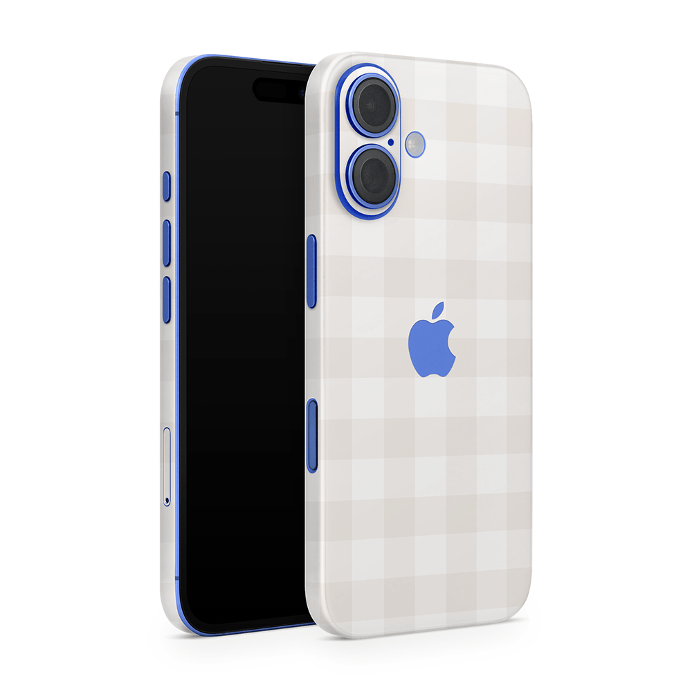 Beige Linen Apple iPhone Decal Skins
