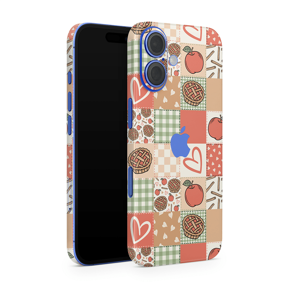 Cozy Pie Patchwork Apple iPhone Decal Skins