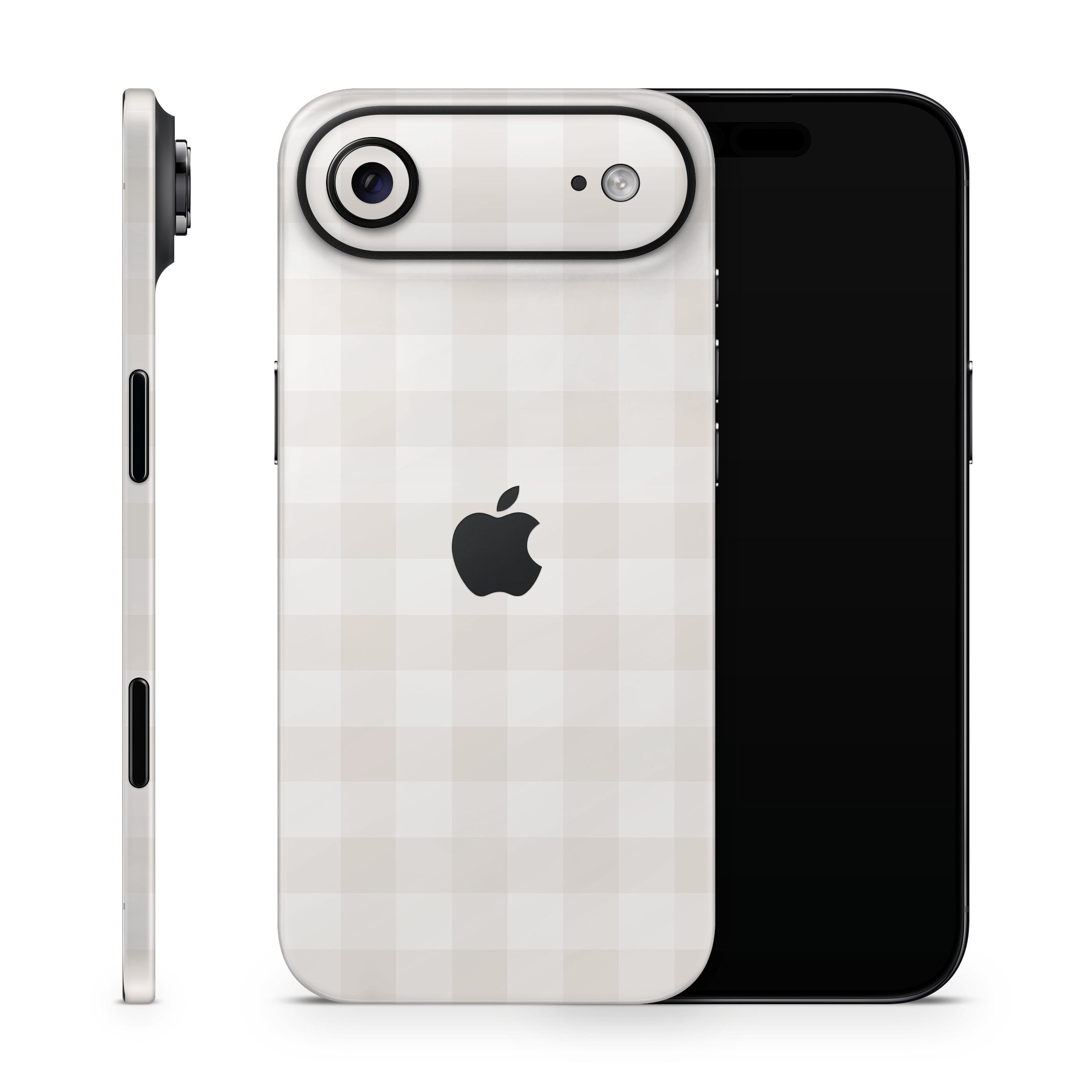 Beige Linen Apple iPhone Decal Skins