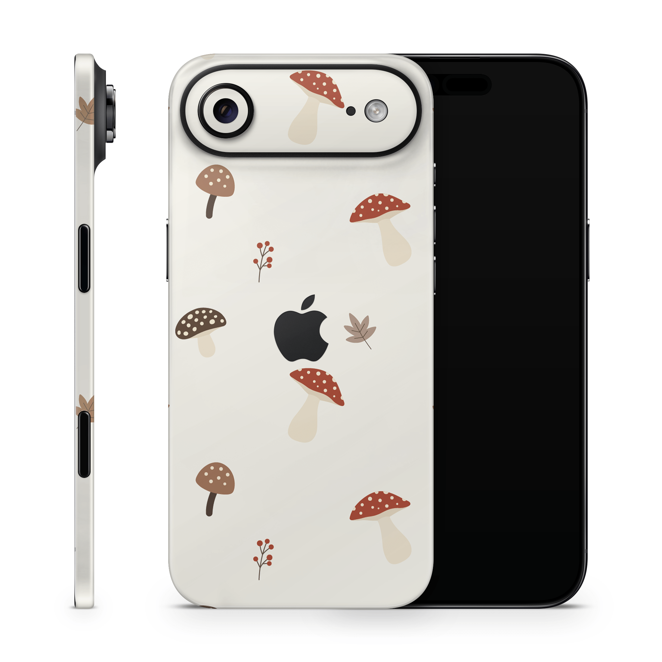 Autumn Mushies Apple iPhone Decal Skins