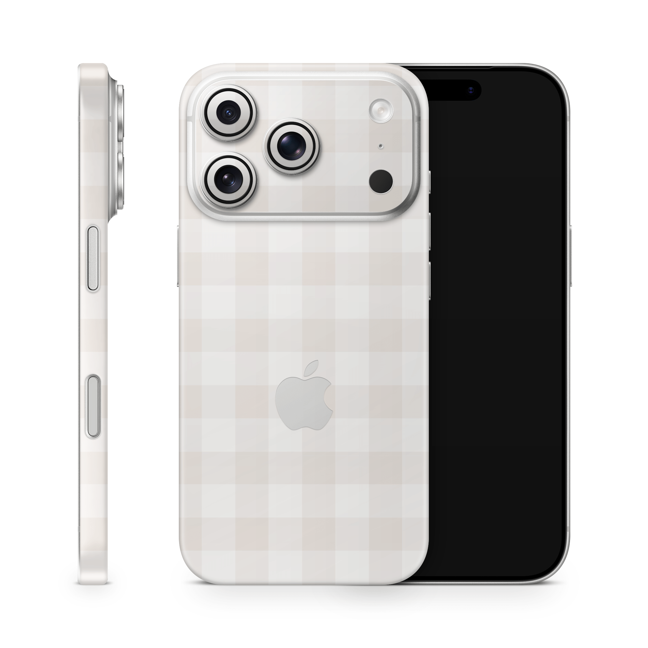 Beige Linen Apple iPhone Decal Skins