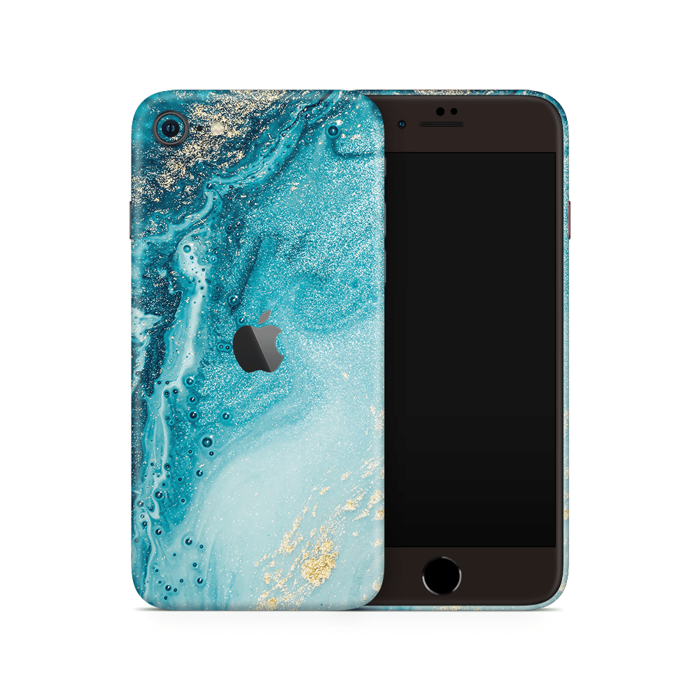 Aqua Beach Apple iPhone Decal Skins