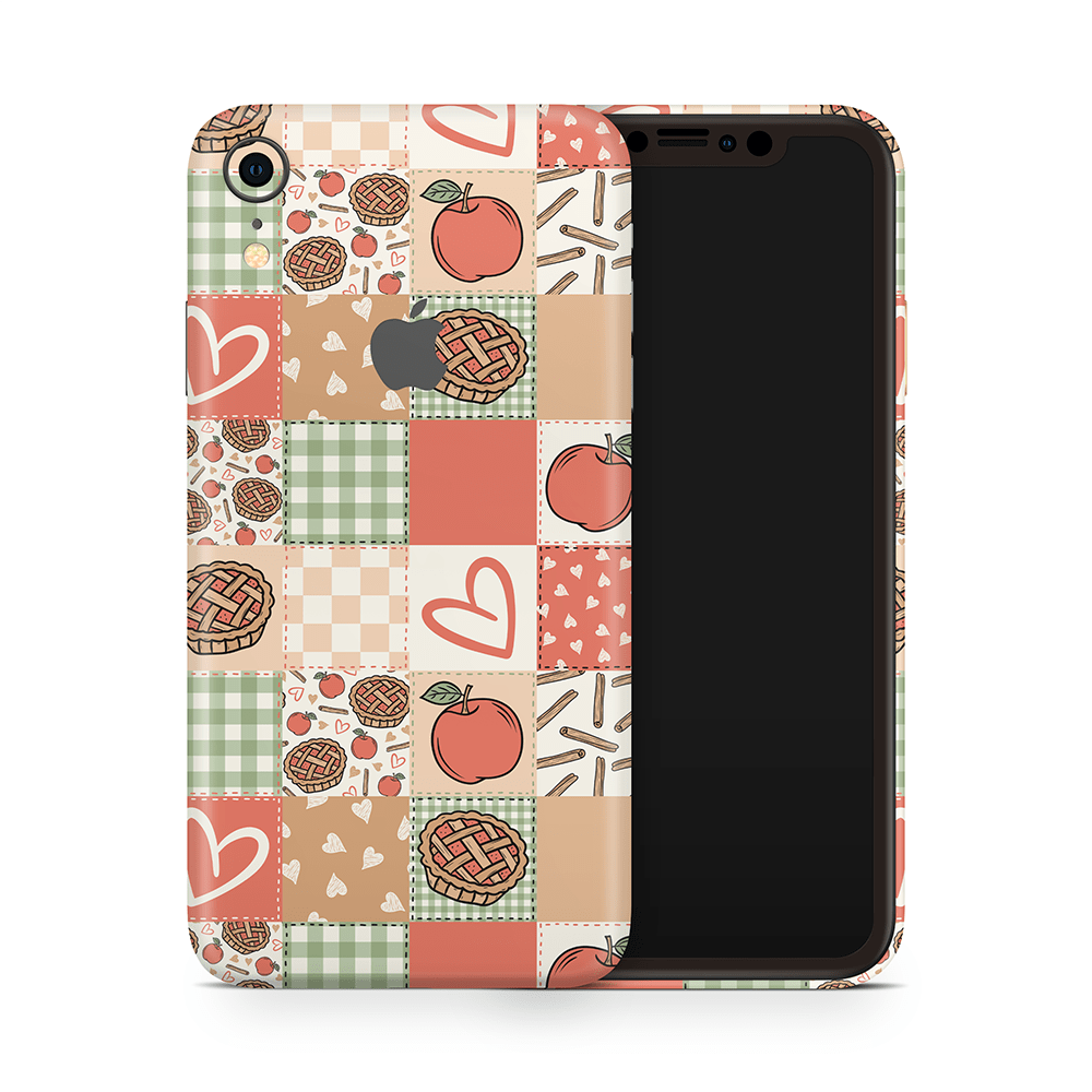 Cozy Pie Patchwork Apple iPhone Decal Skins