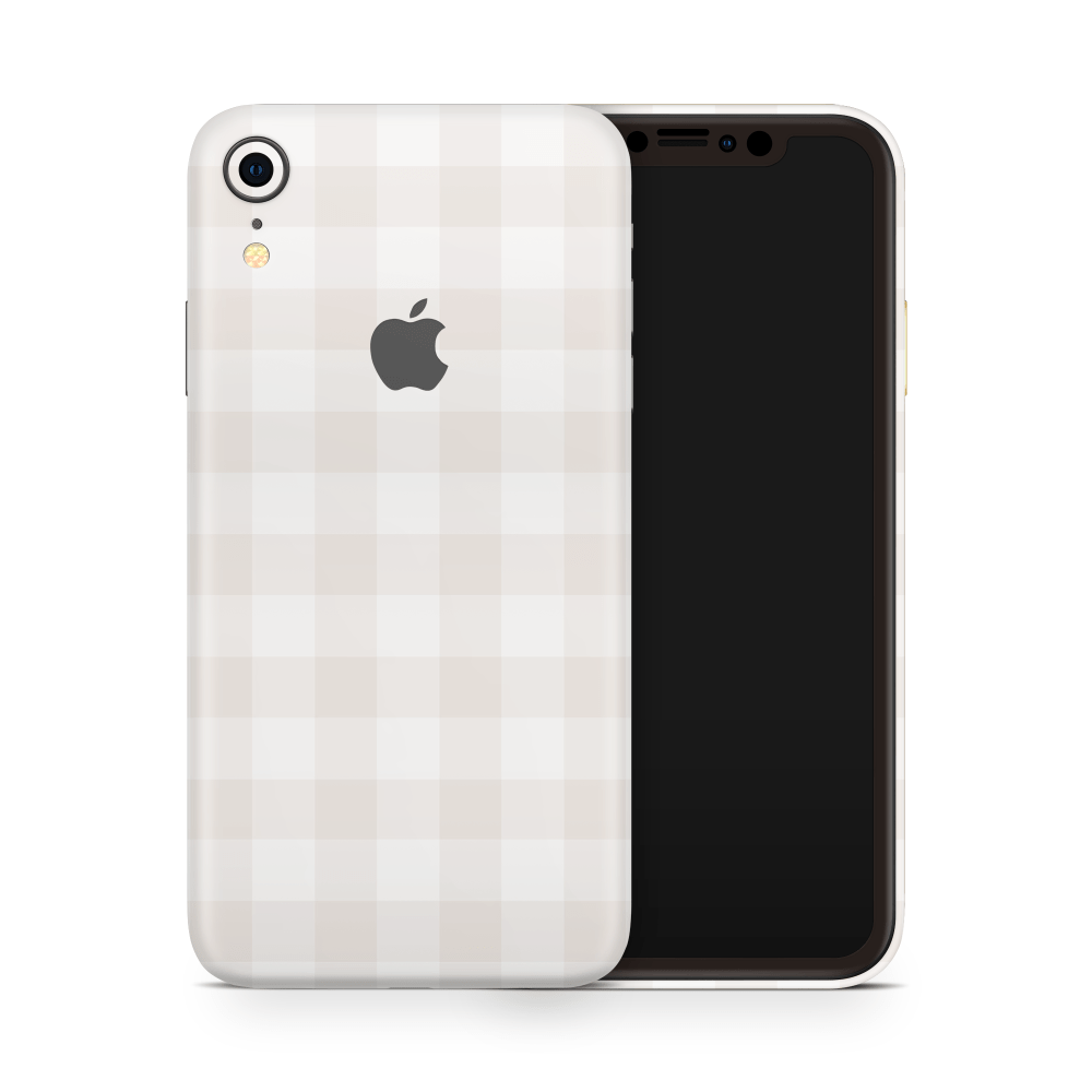 Beige Linen Apple iPhone Decal Skins
