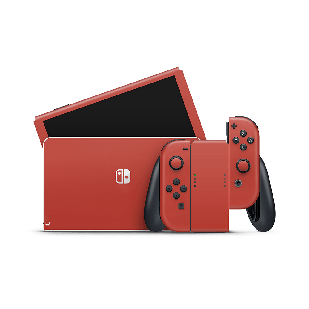 Cherry Red Nintendo Switch OLED Decal Skin